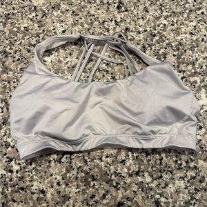 Victoria's Secret Light Gray Strappy Sports Bra